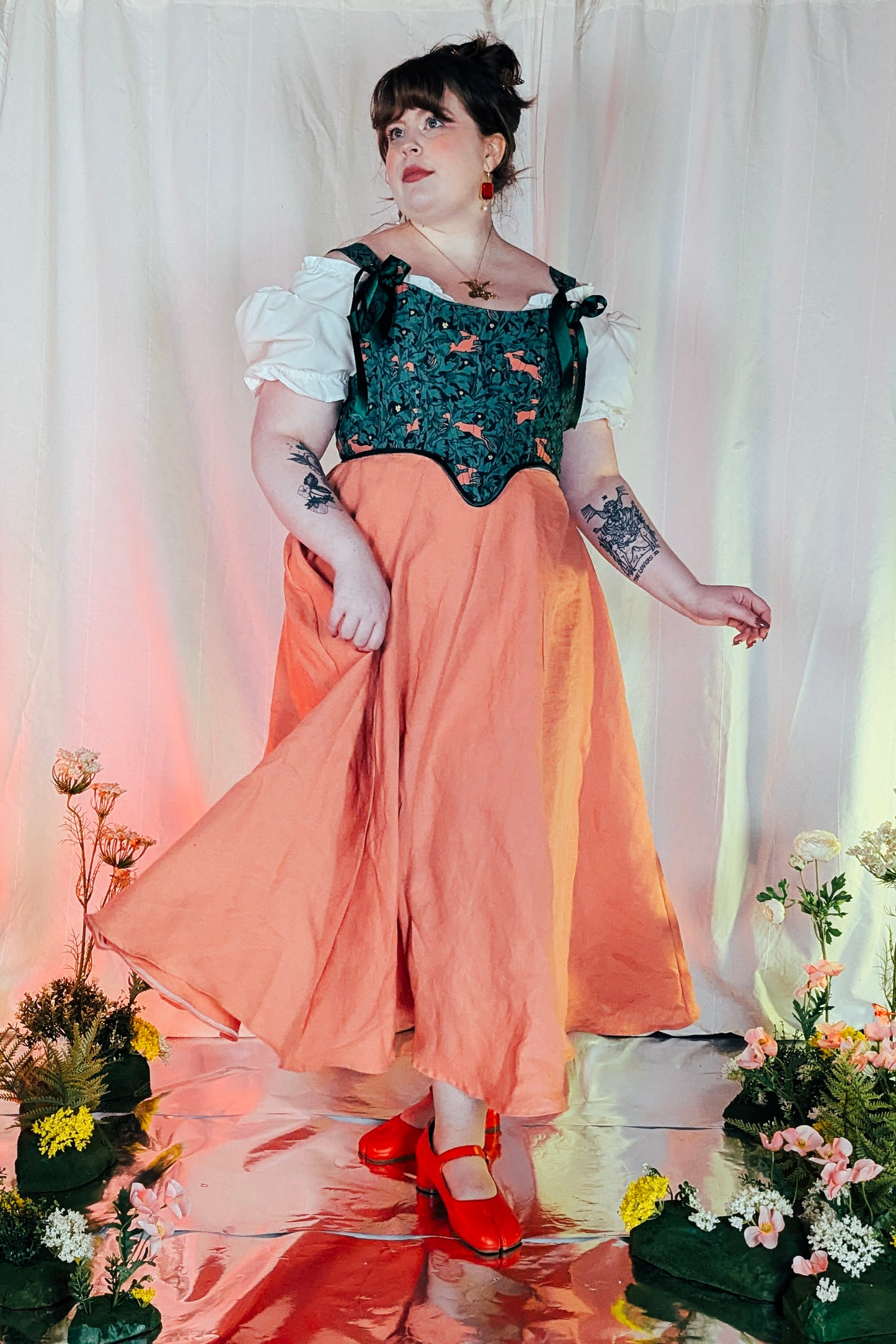 Flora Linen Skirt