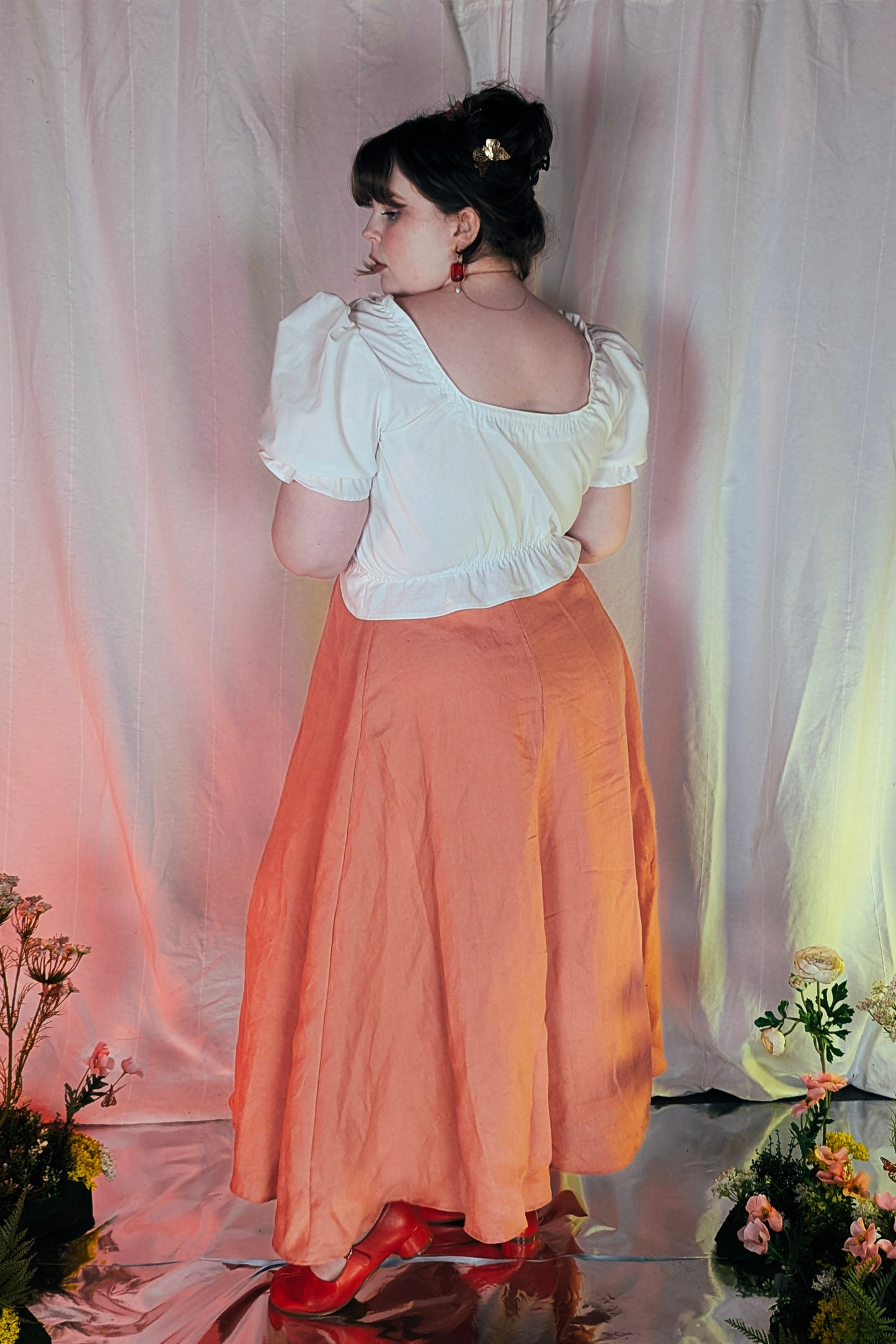 Flora Linen Skirt