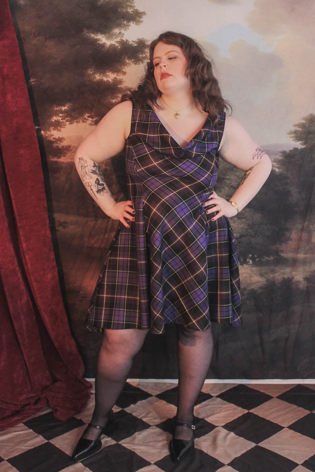 Lydia Tartan Dress