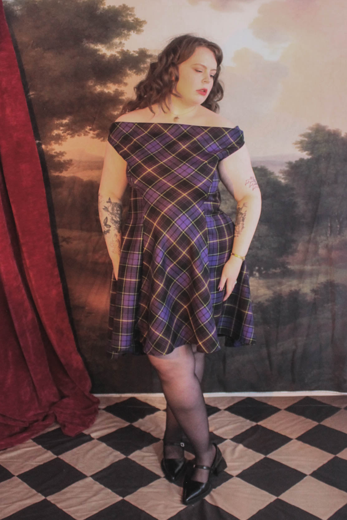 Lydia Tartan Dress