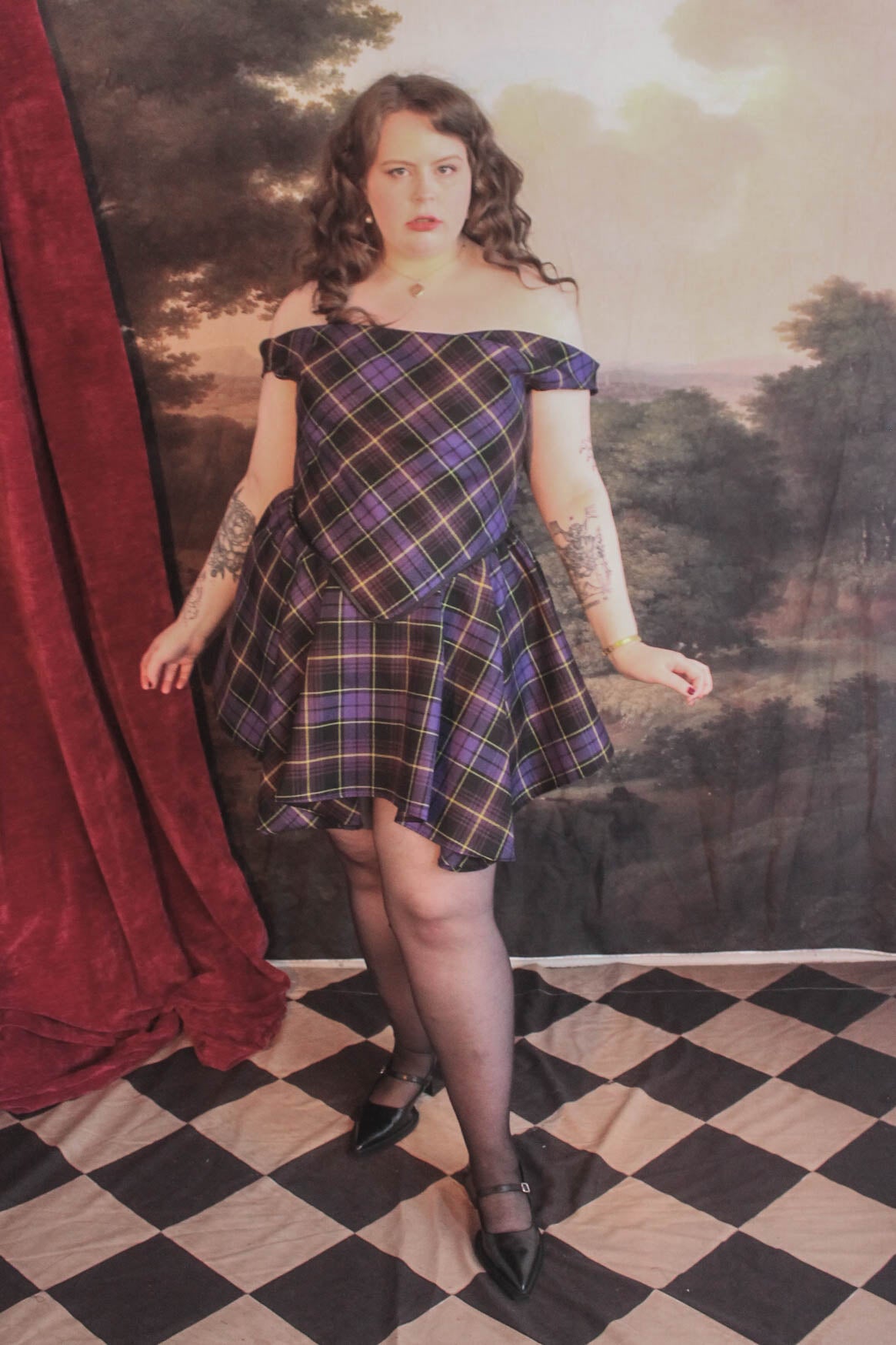 Cathy Tartan Skirt