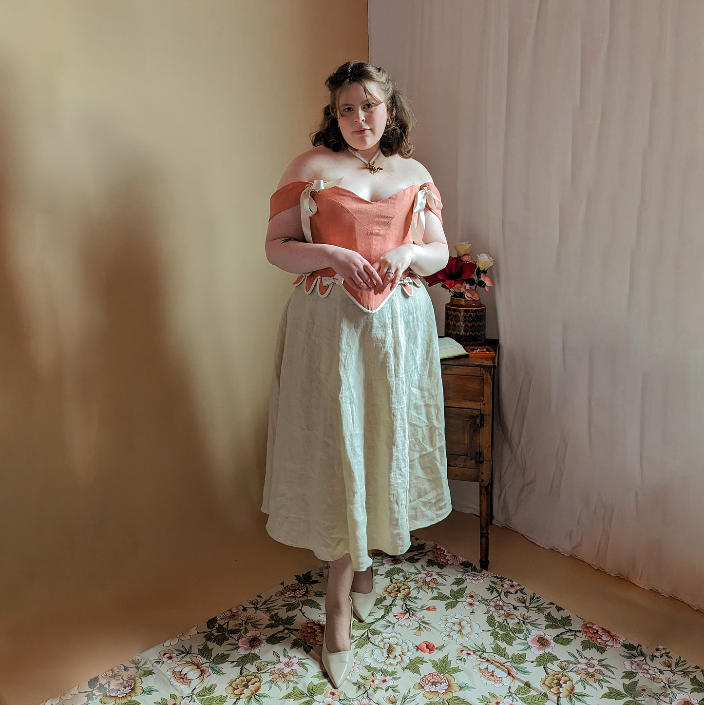 Rosalie Linen Corset & Sylvie Linen Skirt