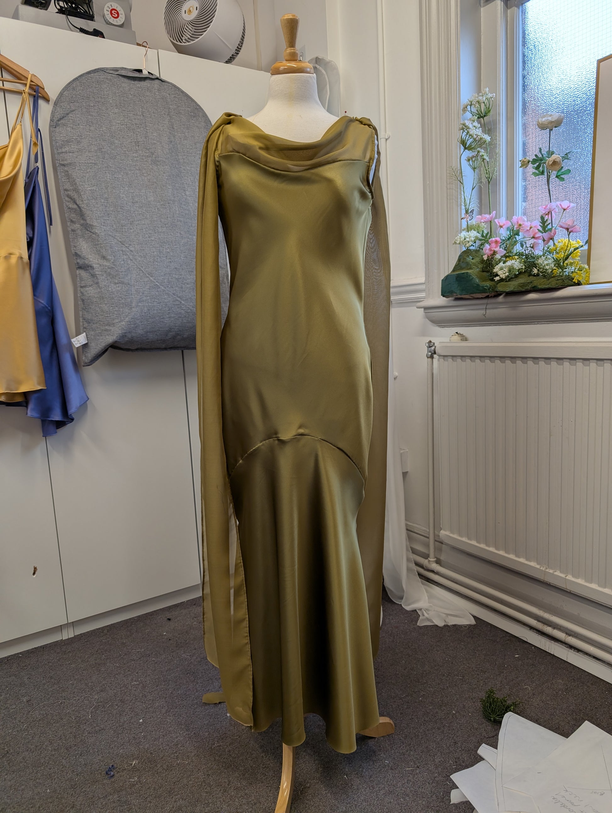 cordia silk dress Reformation Cordia Silk Dress in Brown