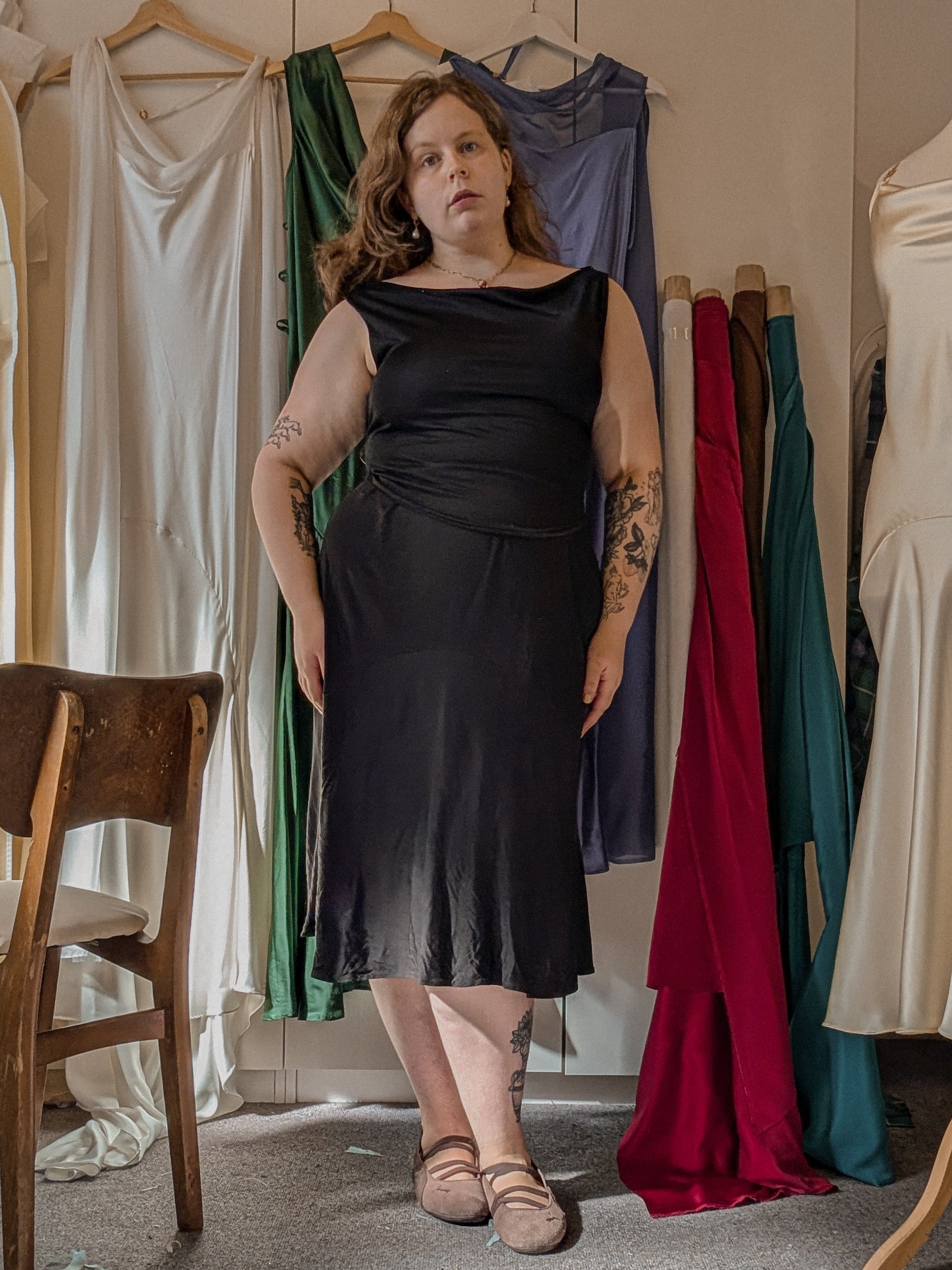 Kate Silk Jersey Skirt
